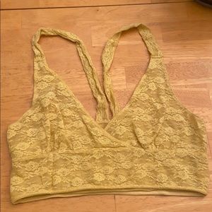 Intimately Free People Yellow Lace Bralette